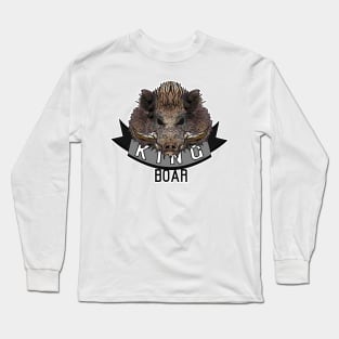 KING BOAR black ribbon Long Sleeve T-Shirt